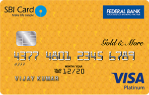 Federal Bank SBI Gold & More Credit Card